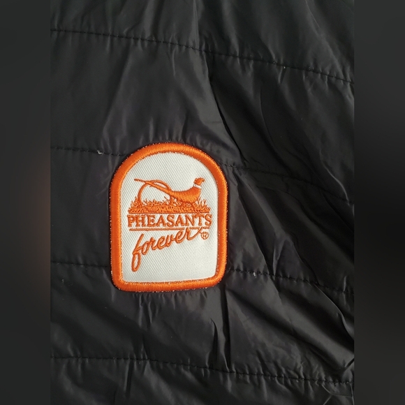 Pheasants Forever Nylon Puffer Vest Full Zip Men's Size XXL Zip Pockets Logo - Picture 3 of 11